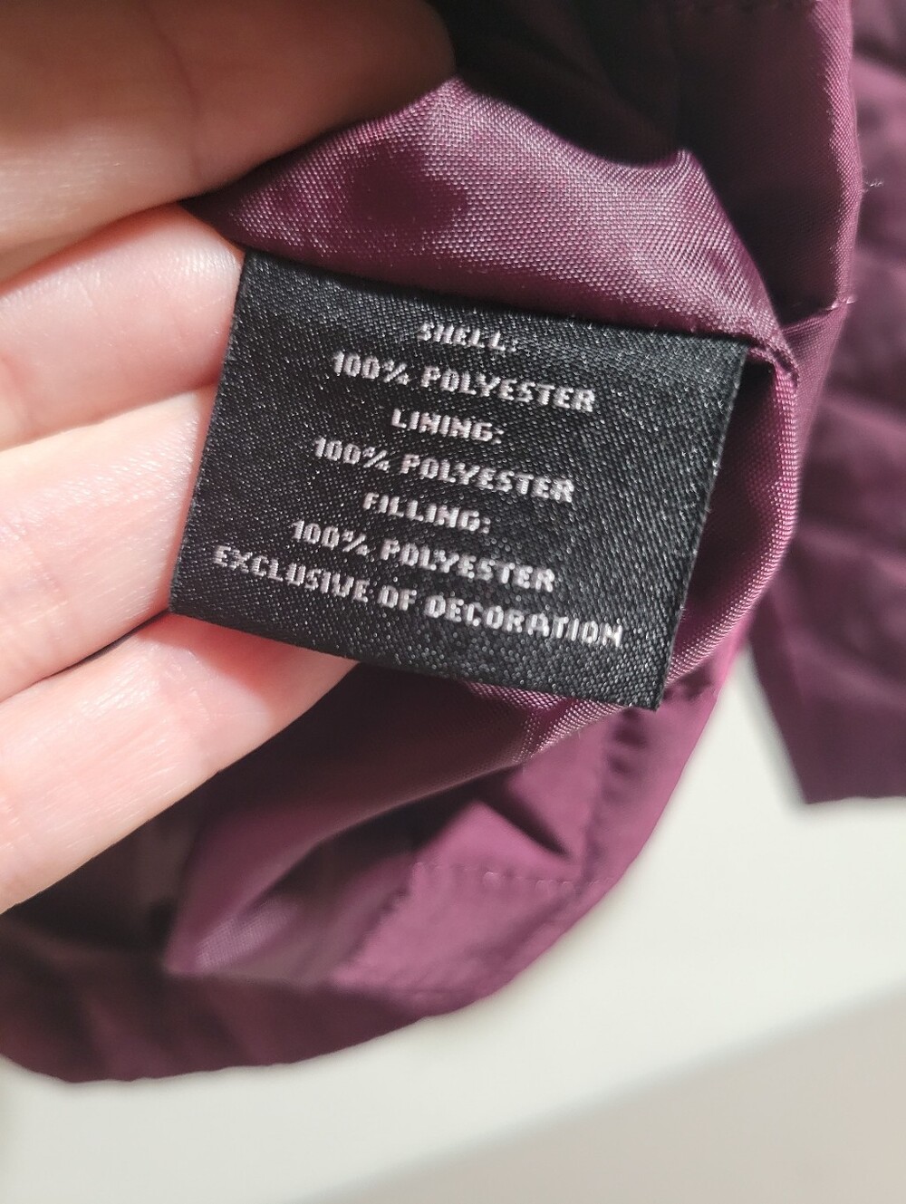 Preston & York Dark Magenta Quilted Long Sleeve Jacket Size M Lightweight Fitted - Picture 13 of 14
